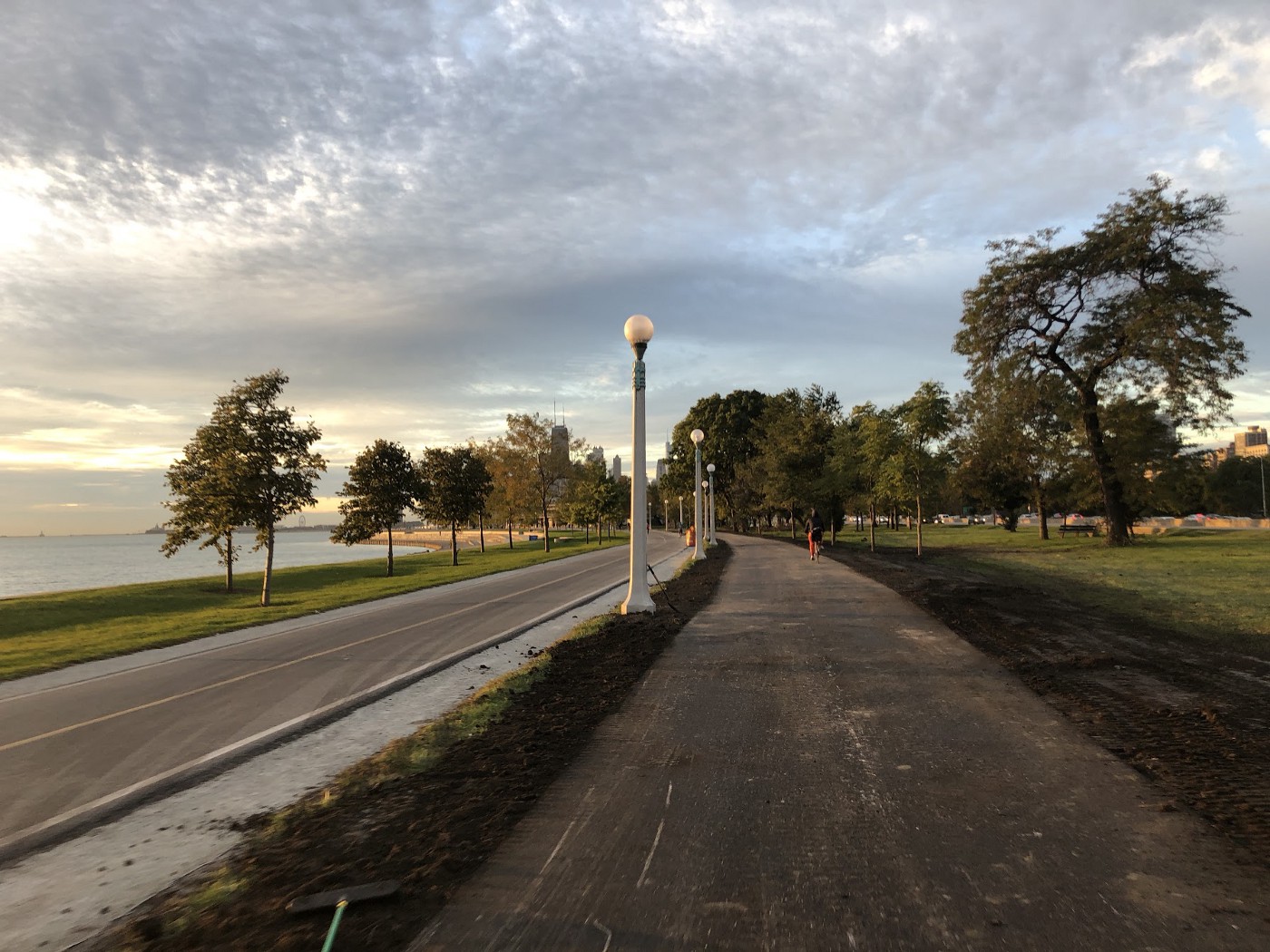 Chicago Lakefront Path In Progress