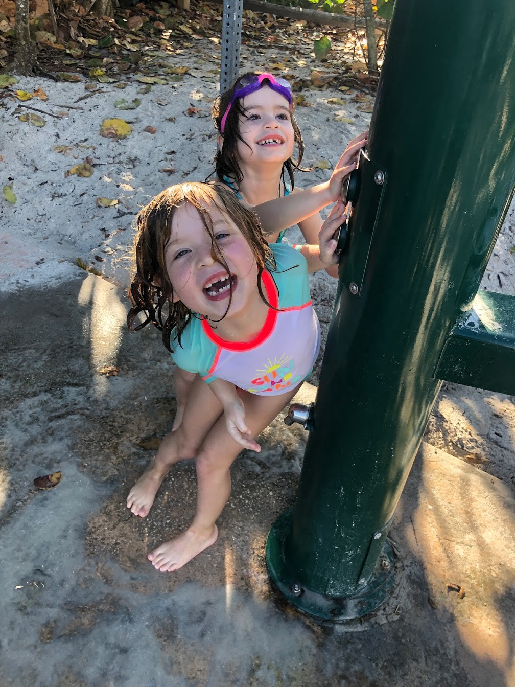 Evie And Eleanor At Beach