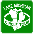 Lake Michigan Circle Tour sign